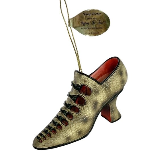 Stepping in Time Coup D’État – Collectible Shoe Ornament by Ashton-Drake - Picture 1 of 4